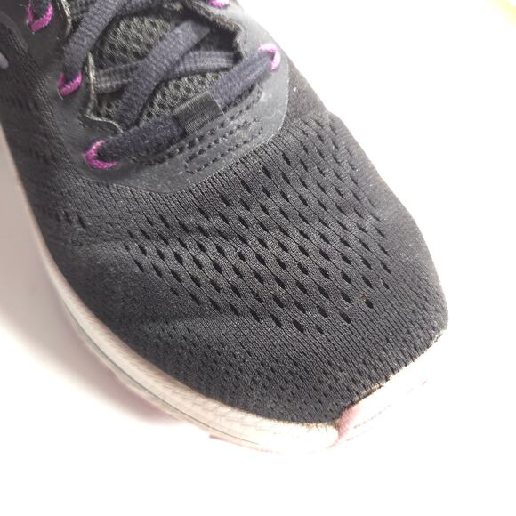 Skechers Go Run Athletic Running Lace Up Shoe Womens Size 9 129601W Black - Picture 8 of 9